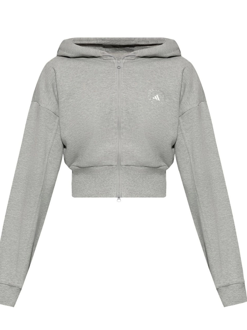 Cheap cropped hoodie by adidas Stella logo-print McCartney Women 0810